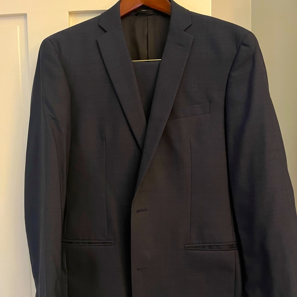 Navy blue suit